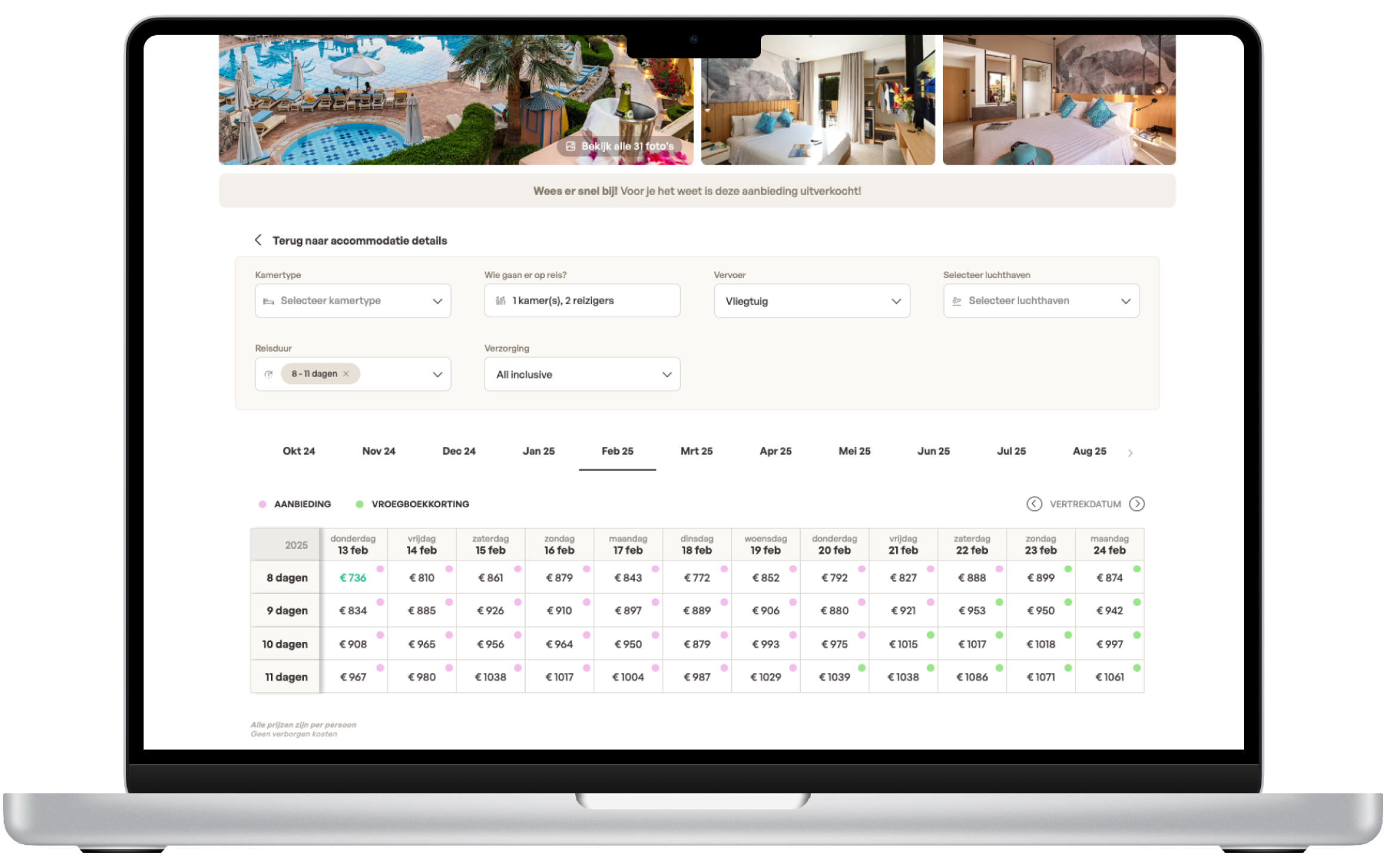 mockup price table